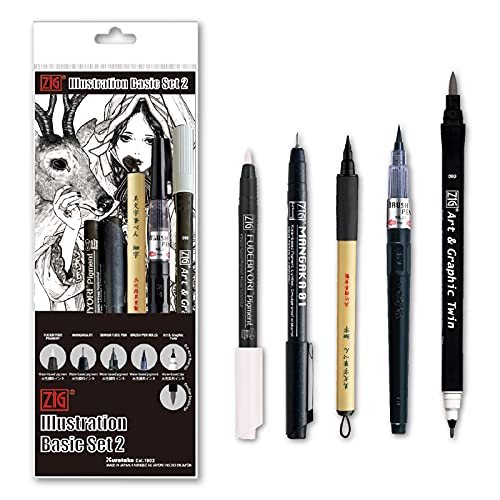 イラスト技法書12冊セット 書道セット」2種を発売いたしました。 | Kuretake X Create